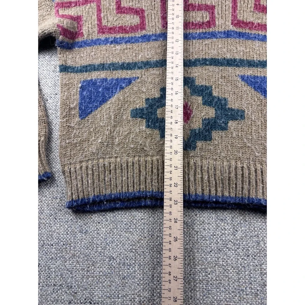 Vintage 1980's 62 East Sweater Geometric Design